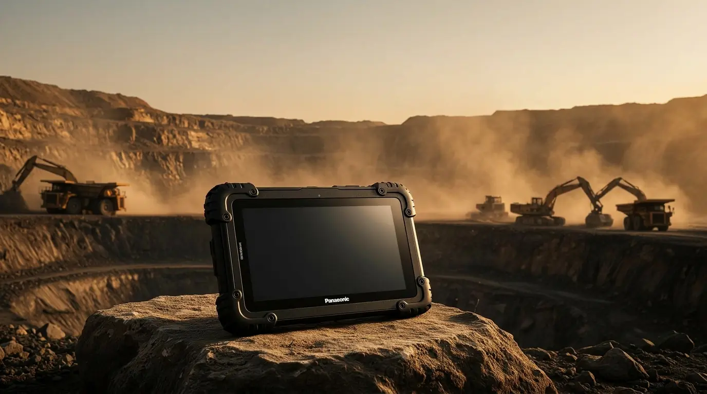 Rugged tablet in tough conditions
